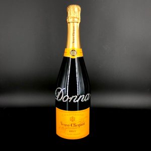 Personalised champagne bottle